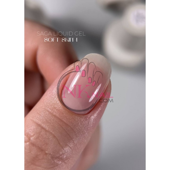 Гель Saga professional LIQUID SOFT SKIN №01, 15 мл
